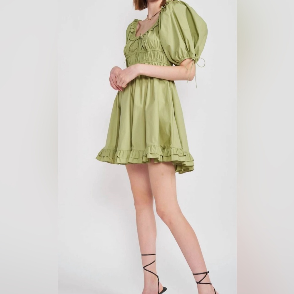 En Saison Green Mini Dress